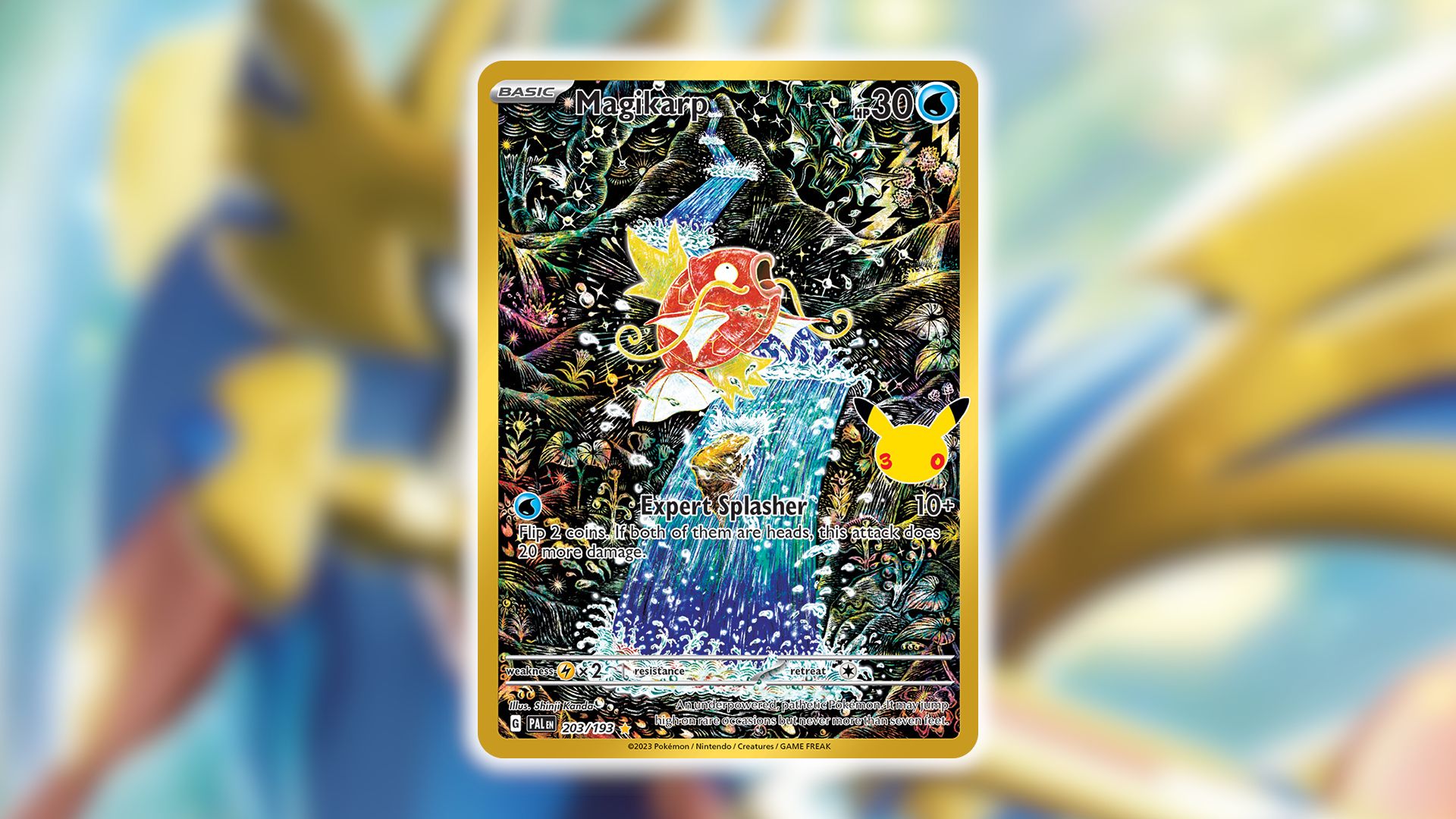 Magikarp illustration-rare card by Shinji Kanda