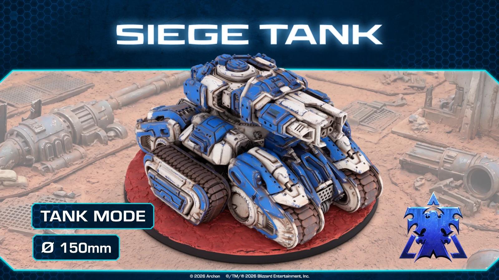 StarCraft Siege Tank unit art