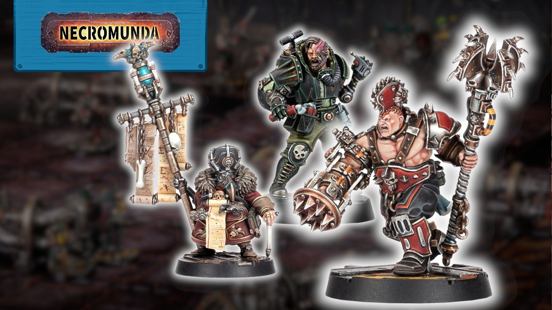 Necromunda Hangers-On and special characters imagery from Wargamer coverage