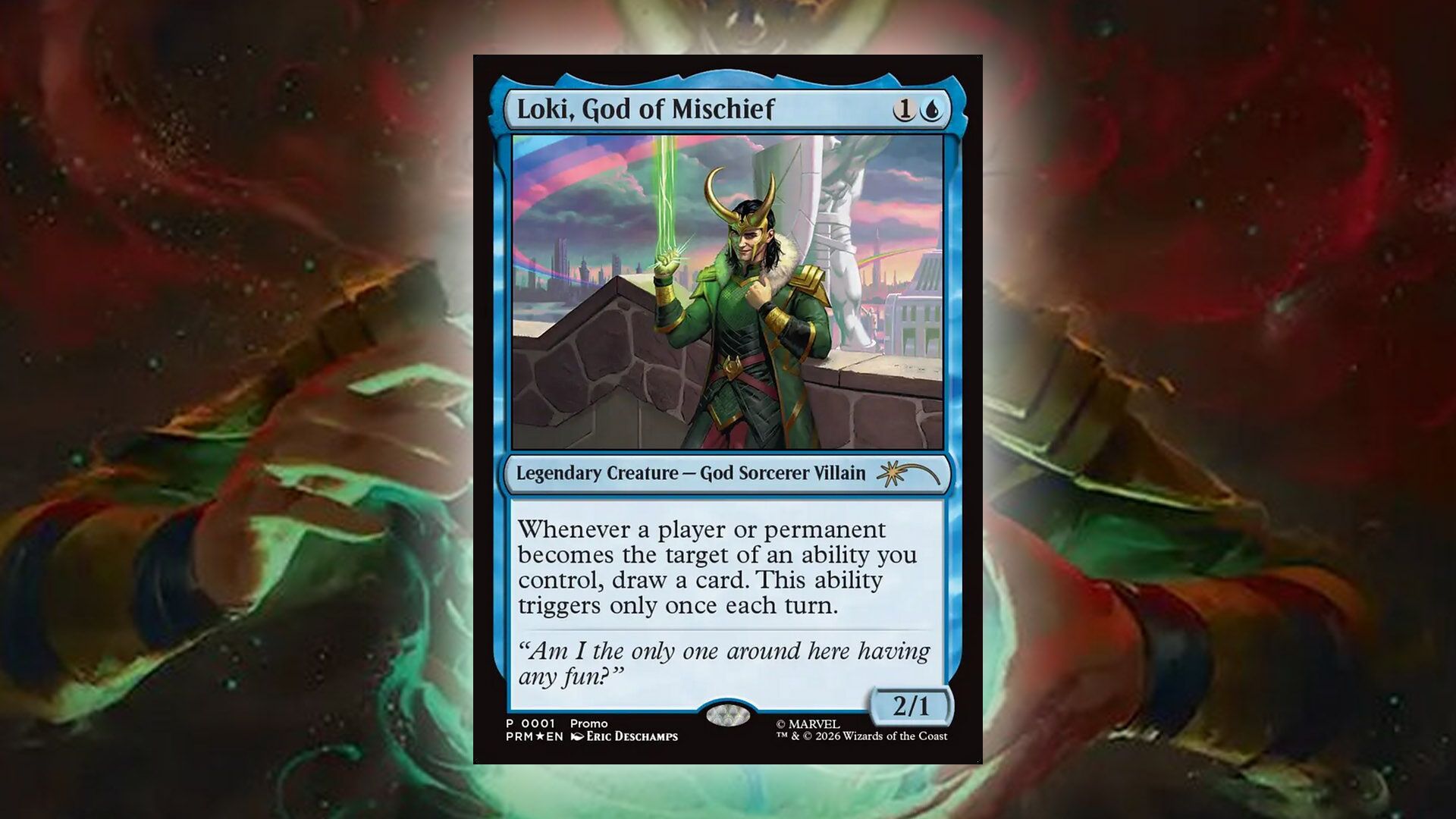 Loki promo card shown for MagicCon Amsterdam