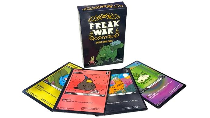 Freak War cards and creature deck components