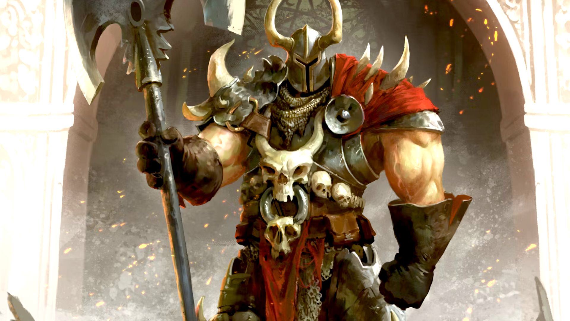 Deathbringer promotional art showing the game’s grim old-school fantasy tone.
