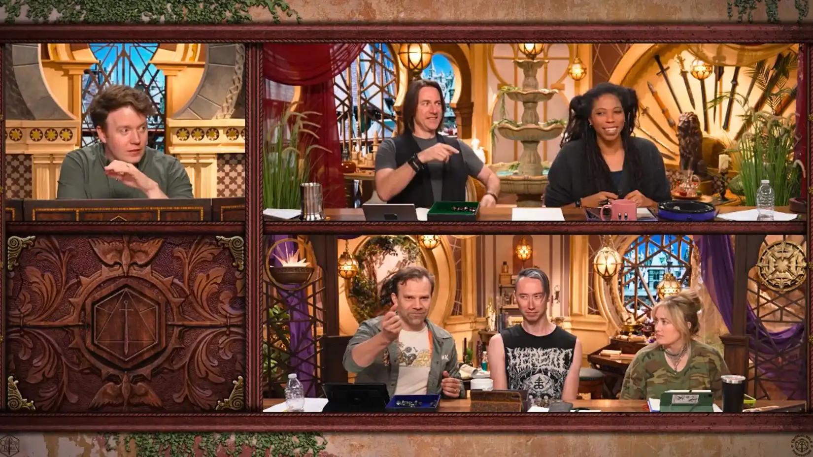 An image of Critical Role Campaign 4 tables converging