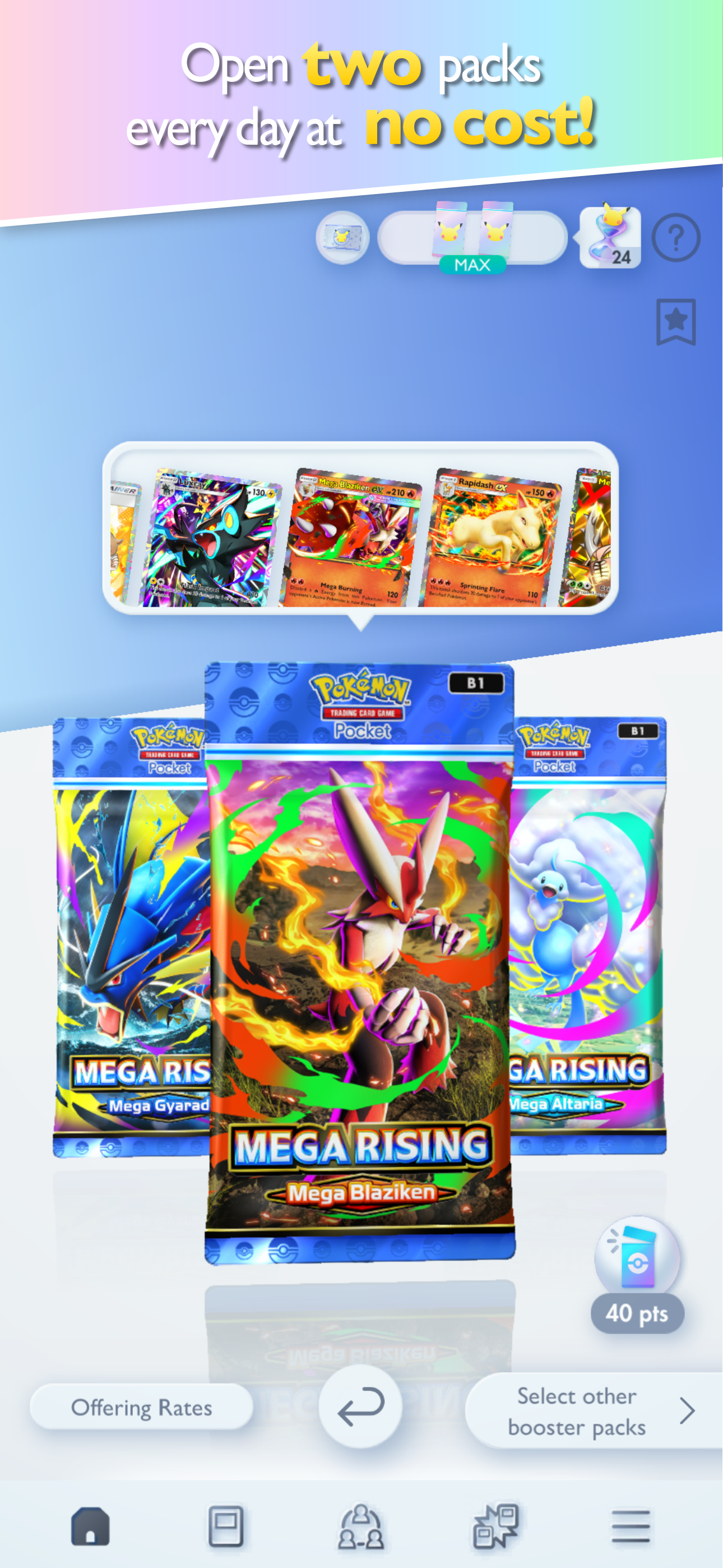 Pokémon TCG Pocket mobile gameplay screenshot