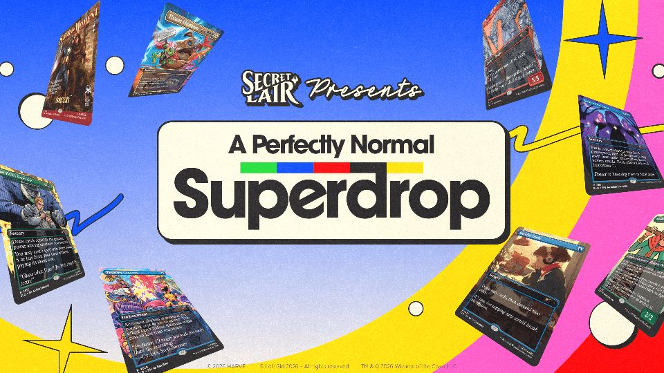 Magic: The Gathering launches A Perfectly Normal Superdrop with Marvel-heavy Secret Lair drops