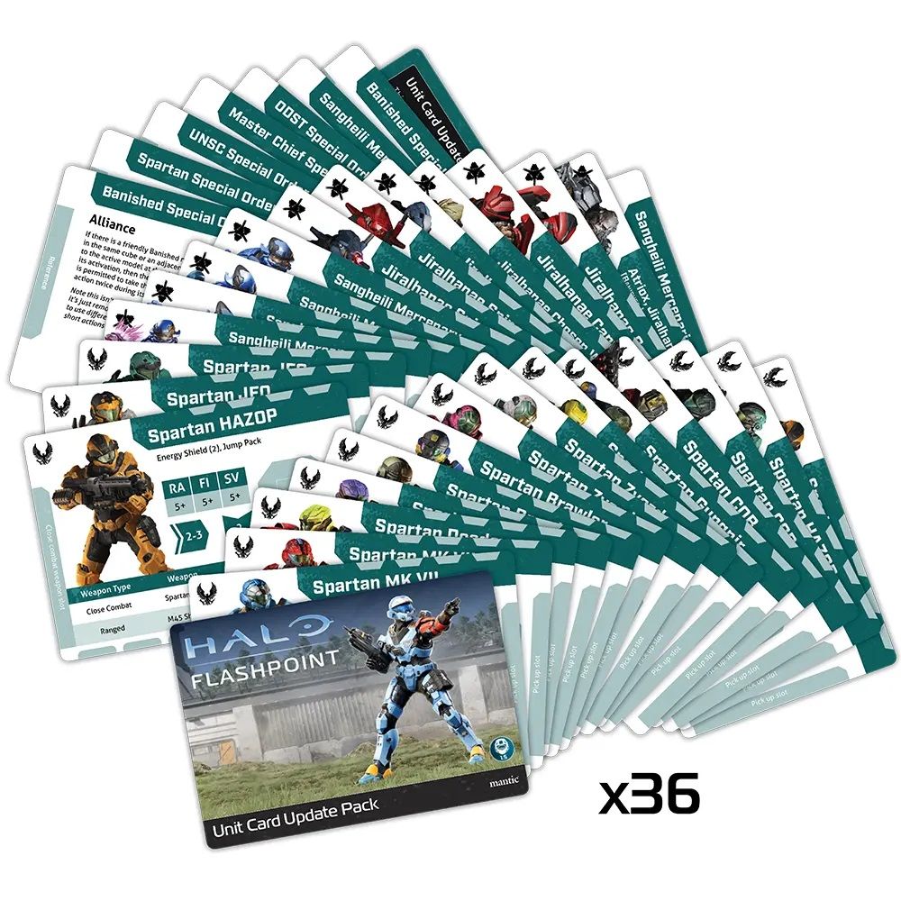 Halo Flashpoint unit-card update pack
