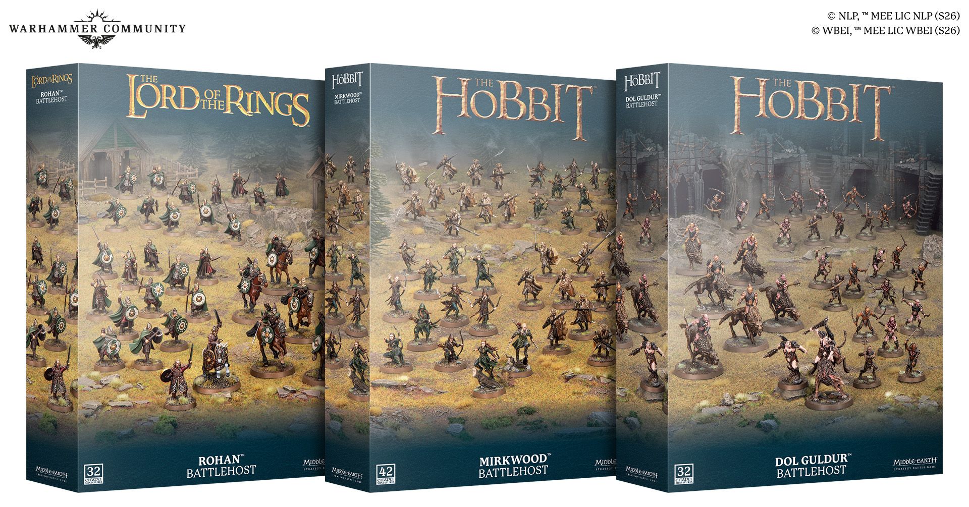 Middle-earth Battlehost model lineup