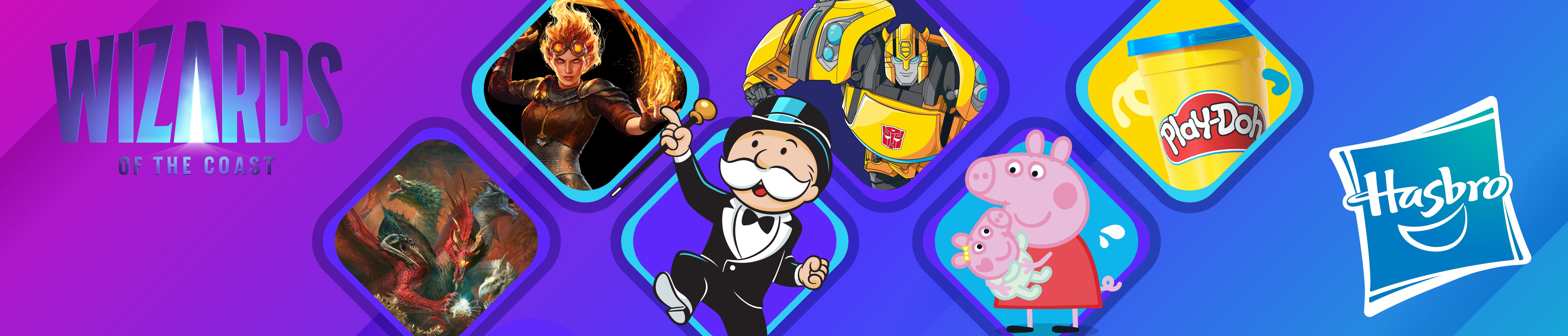 Hasbro job board banner for D&D Universes Beyond hiring