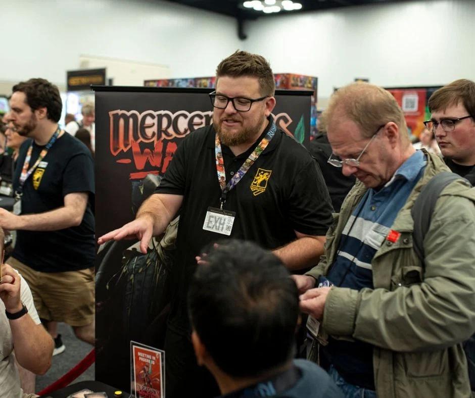 Mercenaries Wanted promotional art from Cephalofair Games