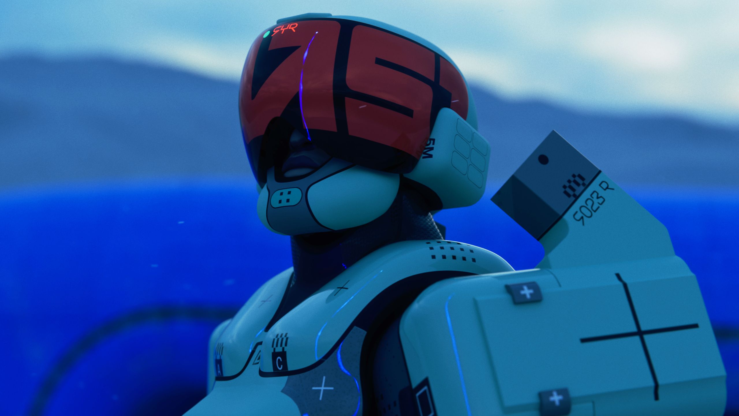 Marathon: Close-up of the Destroyer shell character