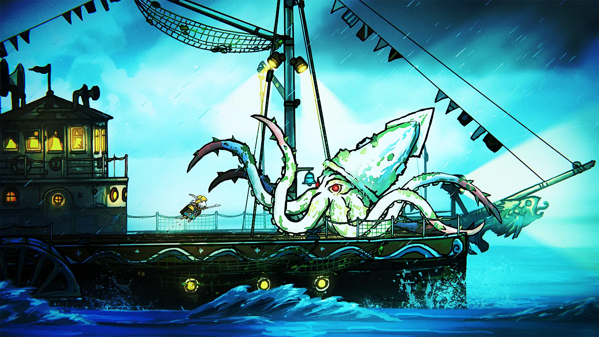 Kraken encounter from Blood and Brine