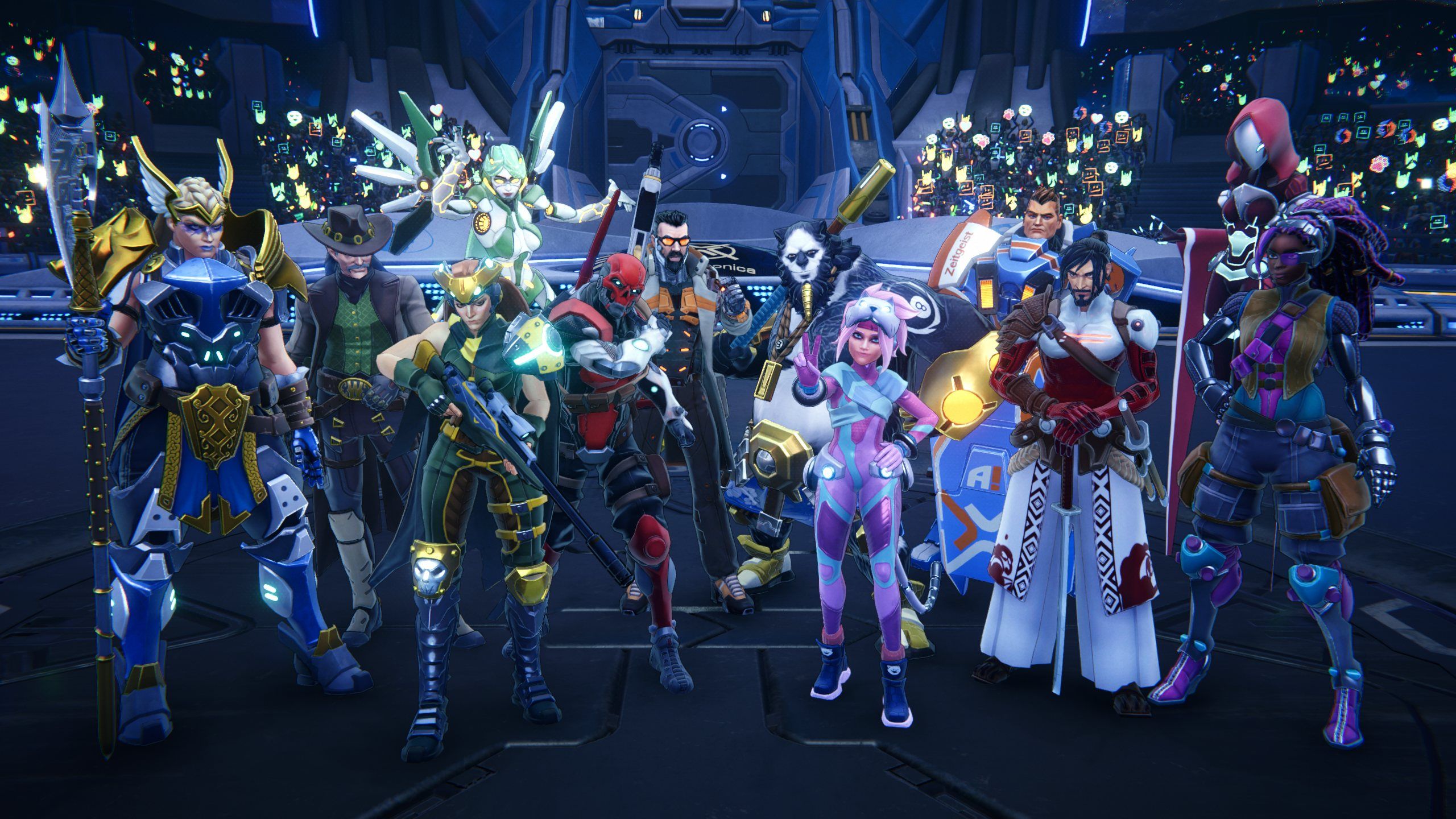 Infinity HexaDome Tactics roster image from the official game site