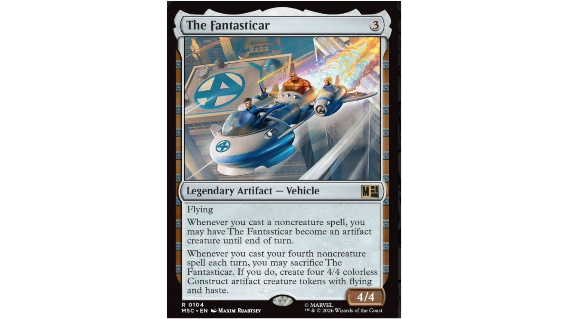 Fantasticar Magic card image from Wargamer coverage