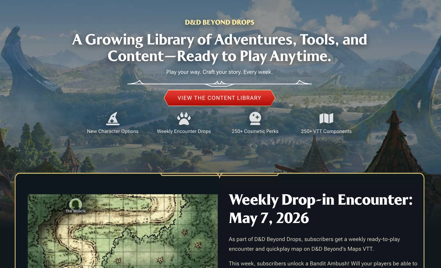 D&D Beyond Introduces Drops Content Library