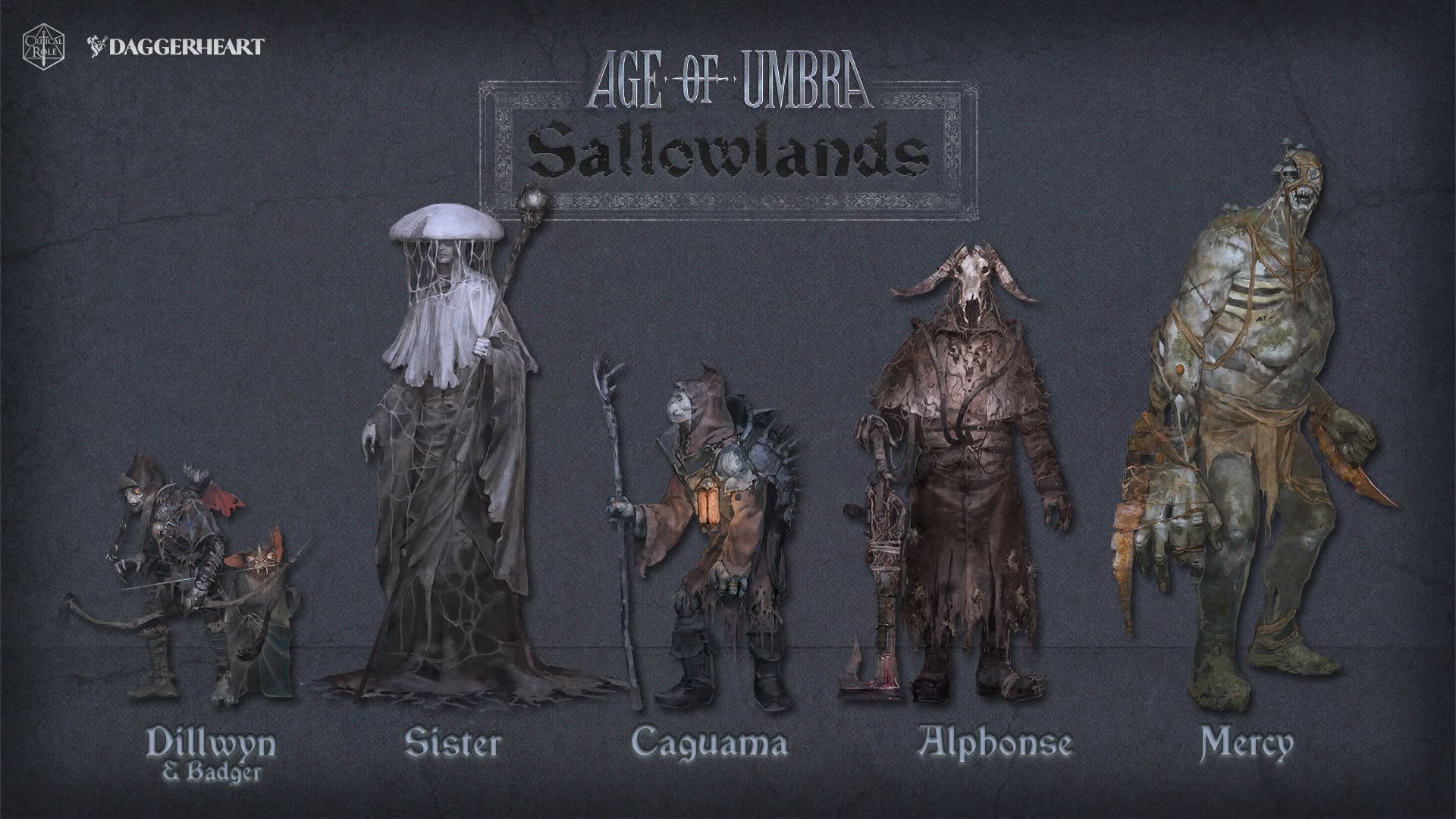 Daggerheart Age of Umbra character lineup from Wargamer article