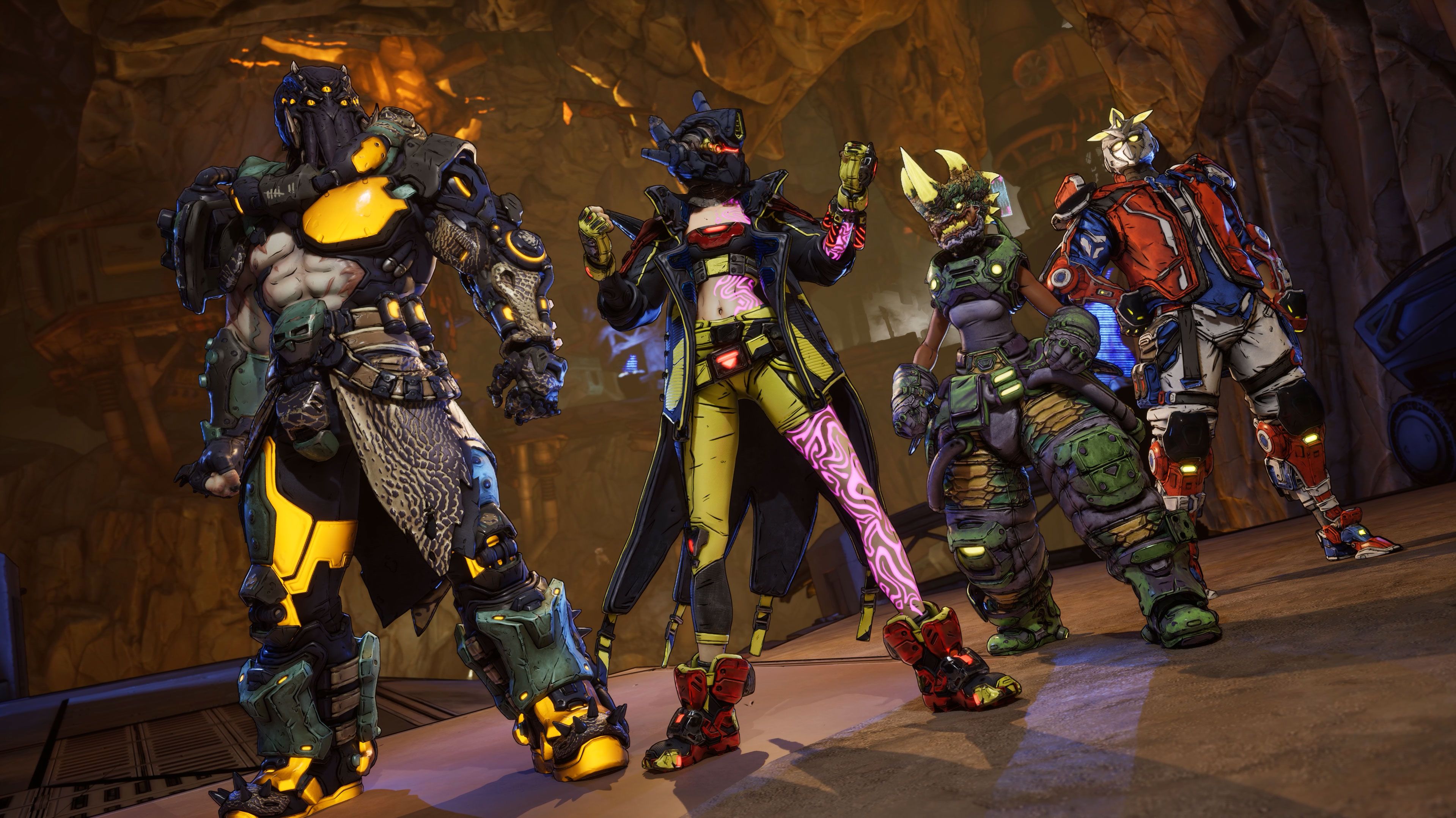 Four-player co-op gameplay in Borderlands 4