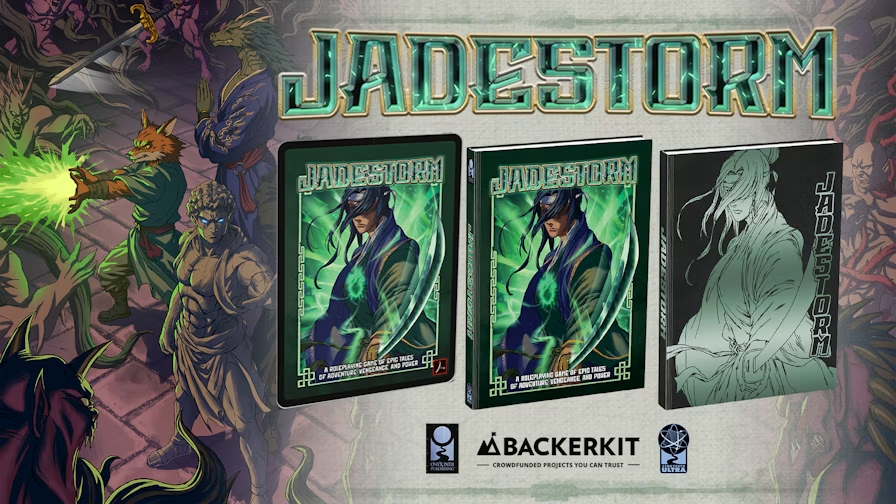 Jadestorm wuxia fantasy splash art