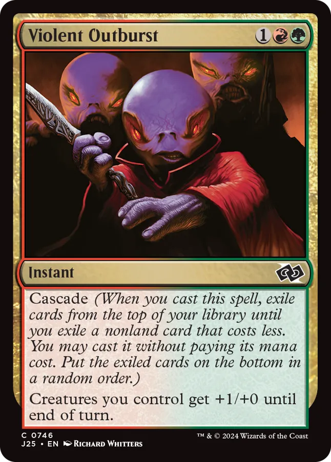 Violent Outburst Magic card image from Wizards of the Coast