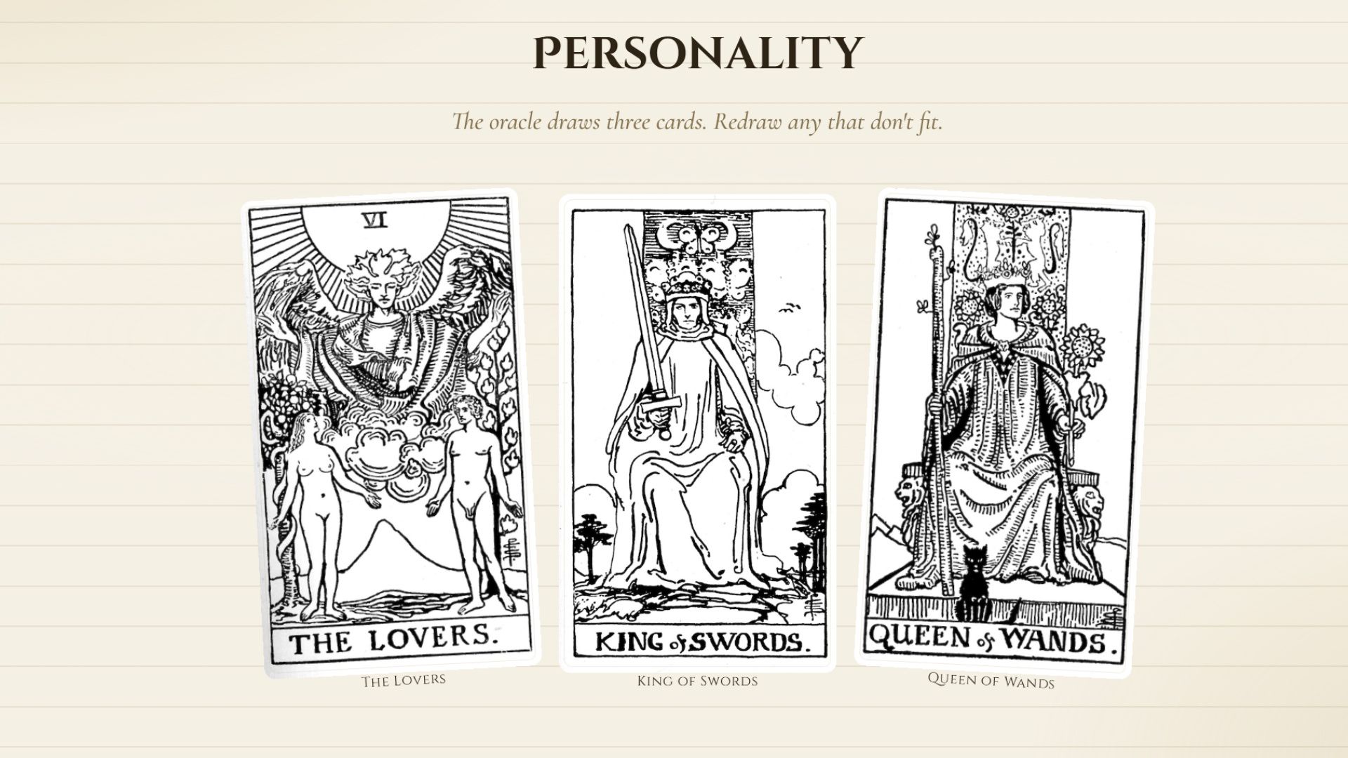 Weave together a DnD character with tarot cards using this homebrew tool