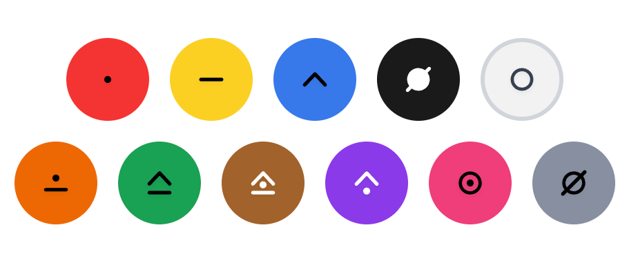 ColorSym tabletop color symbol examples