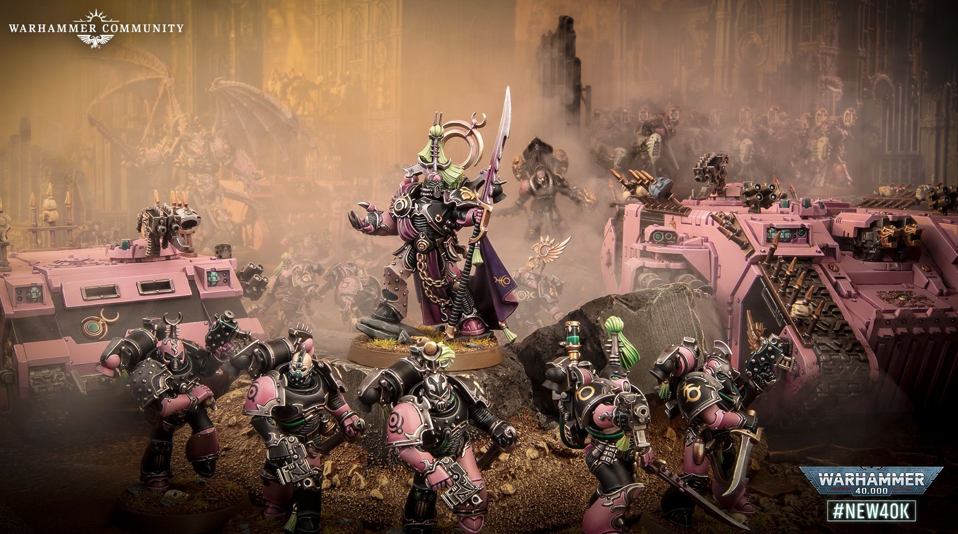 Emperor's Children faction focus artwork from Warhammer Community