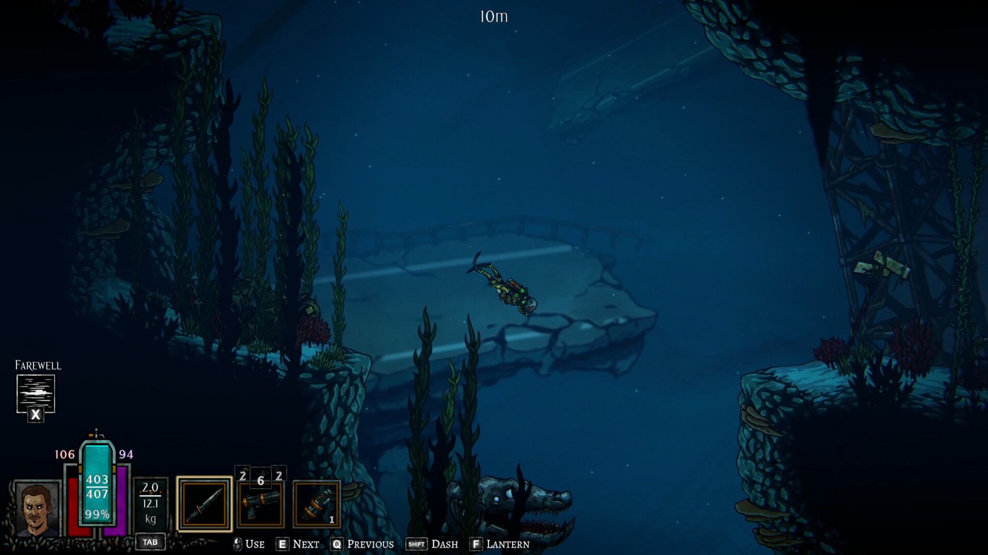 Official Dive or Die underwater gameplay screenshot