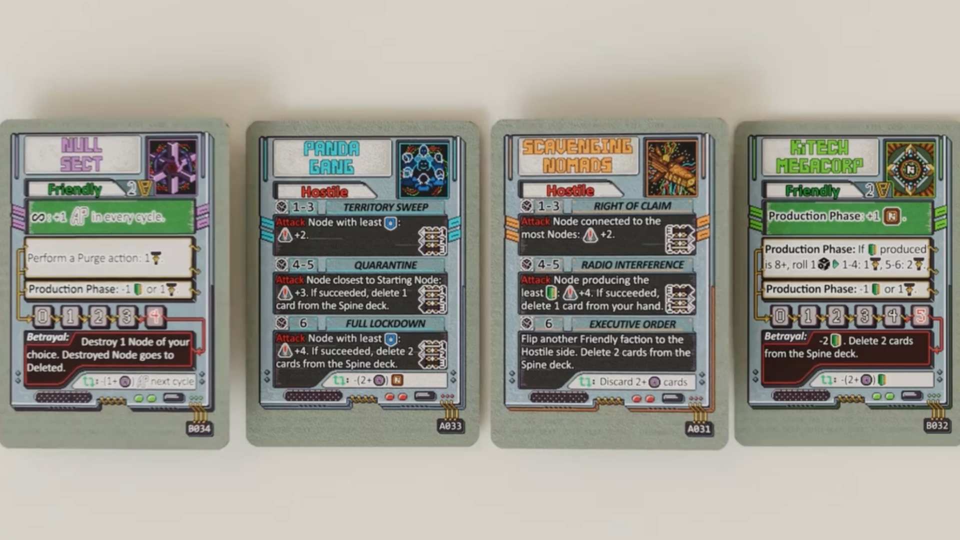 Overclock faction cards