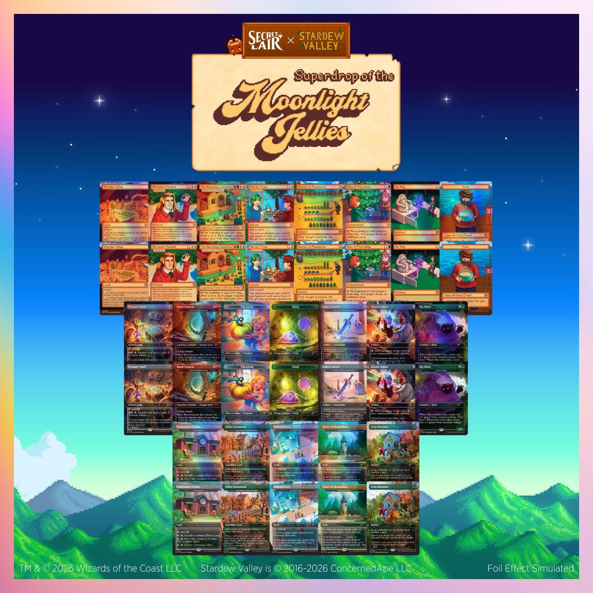 Official Secret Lair x Stardew Valley card art