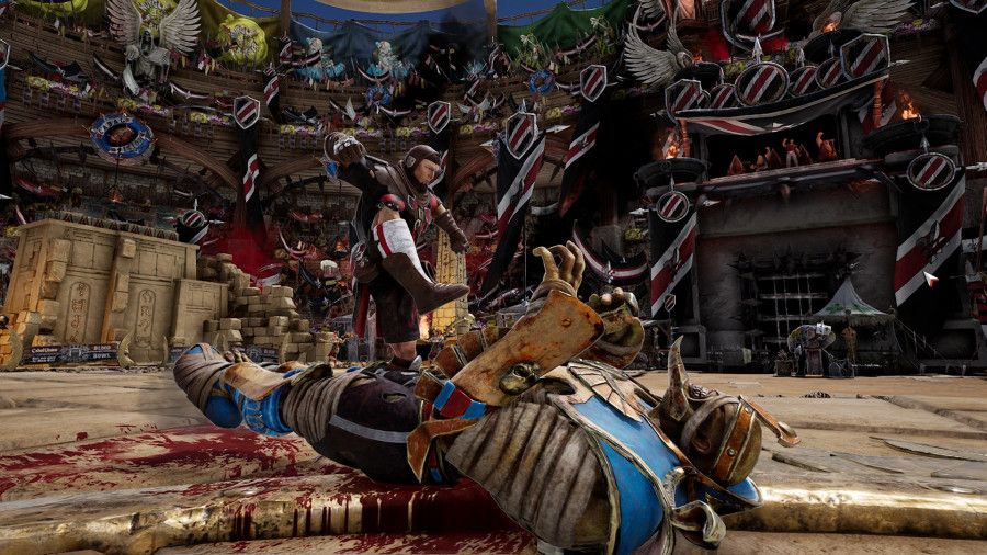Warhammer Blood Bowl on-field foul action image
