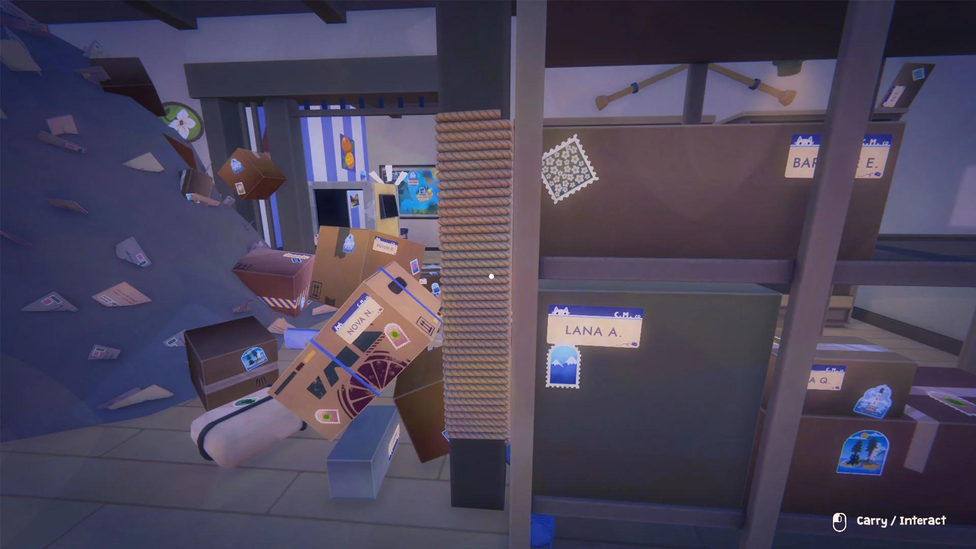 Cat Mail Co. gameplay screenshot with a cat post office scene