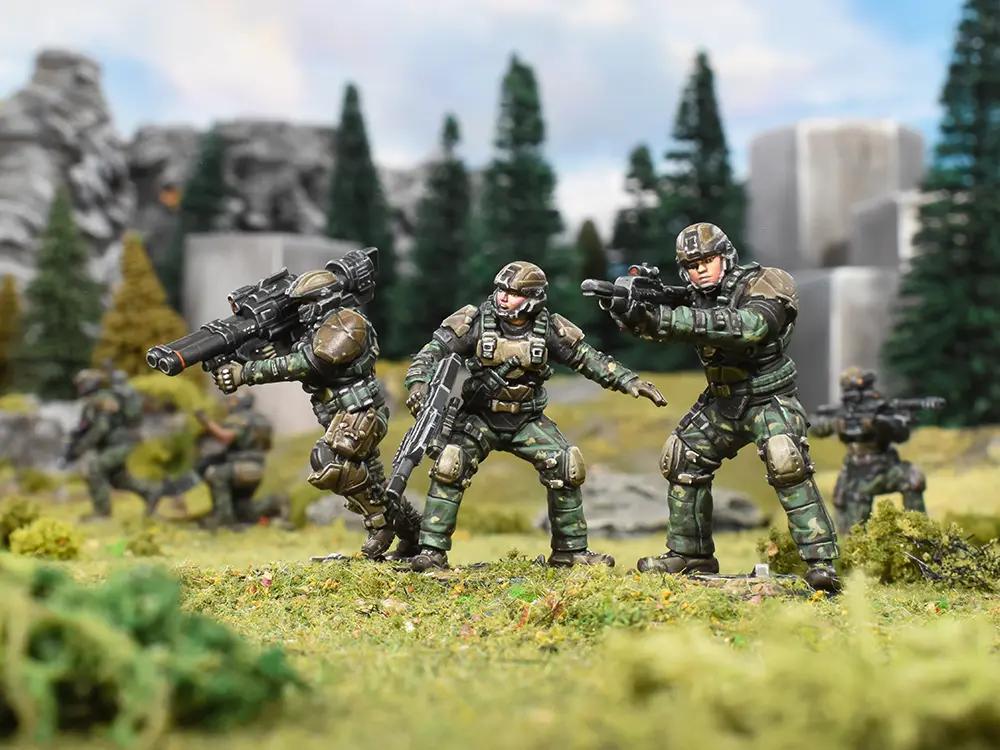 UNSC Marines advancing in Halo: Flashpoint