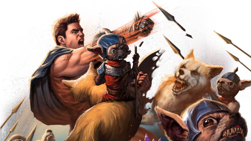 Dungeon Crawler Carl battling an army of armored dog-like enemies