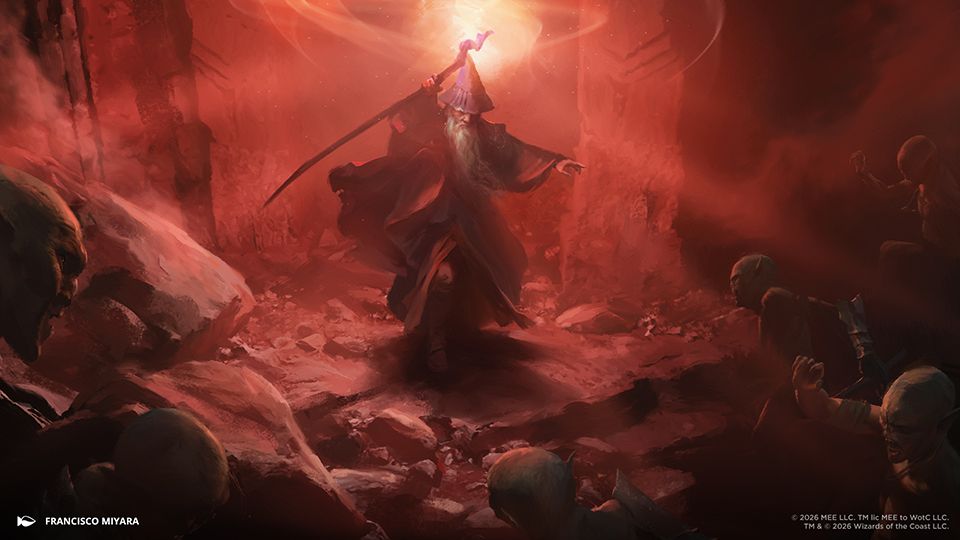 Official art from the Magic The Gathering Hobbit mechanics guide