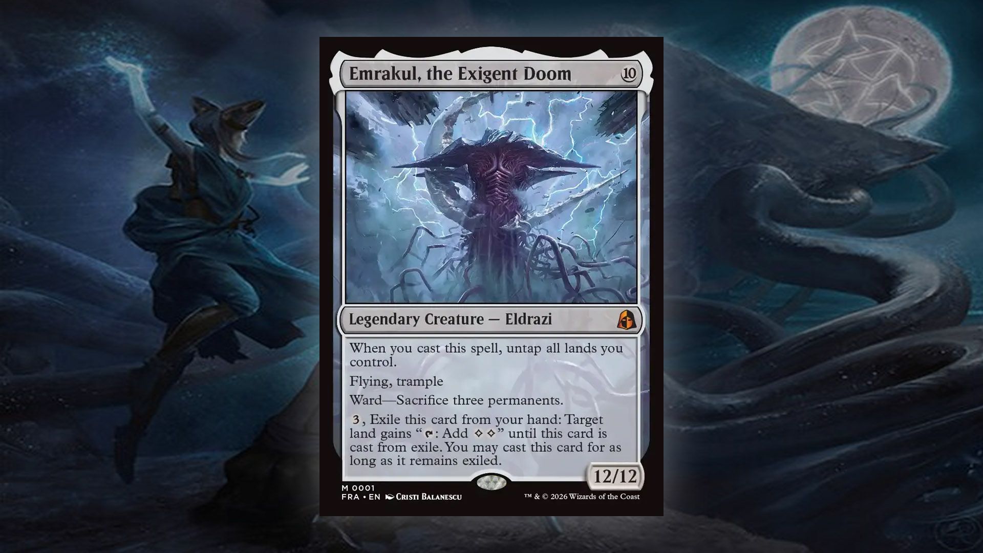 Emrakul the Exigent Doom card showing its rules text