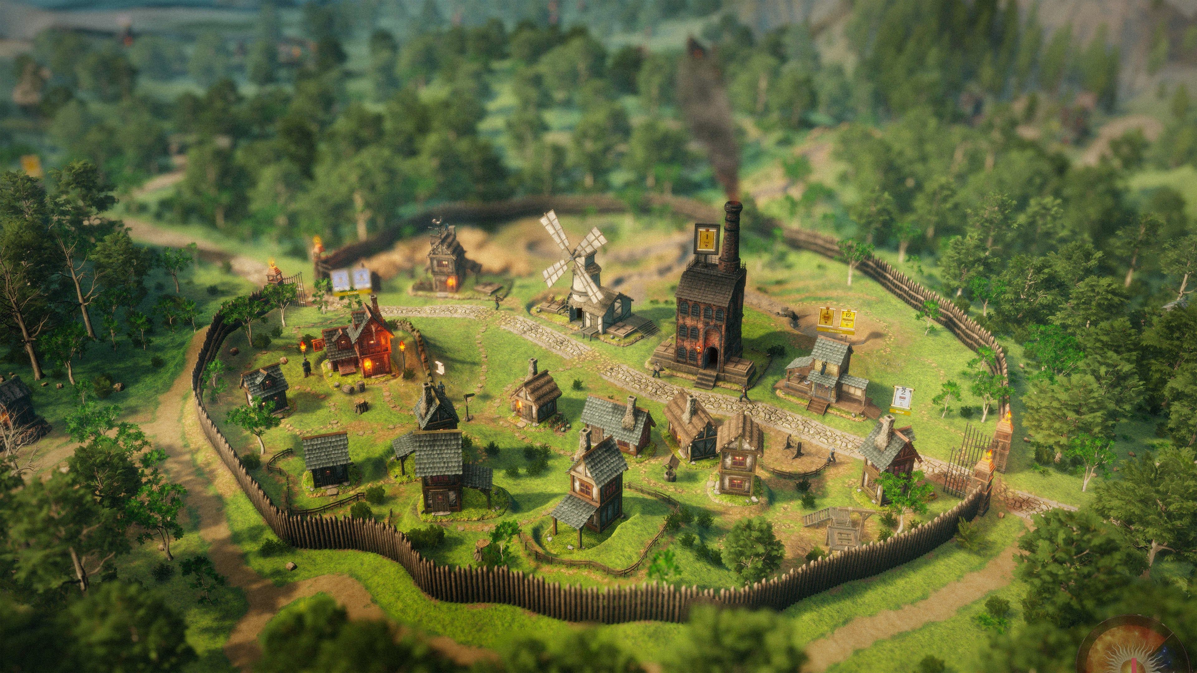 God's-eye view landscape in Masters of Albion