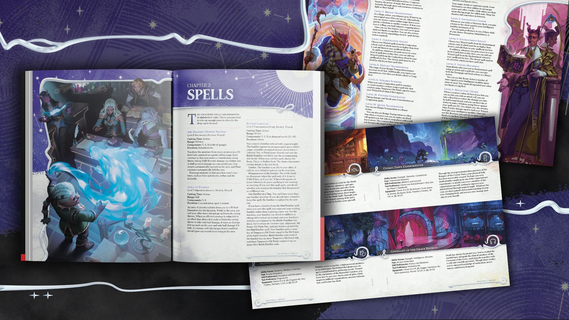 Arcana Unleashed book page spread preview