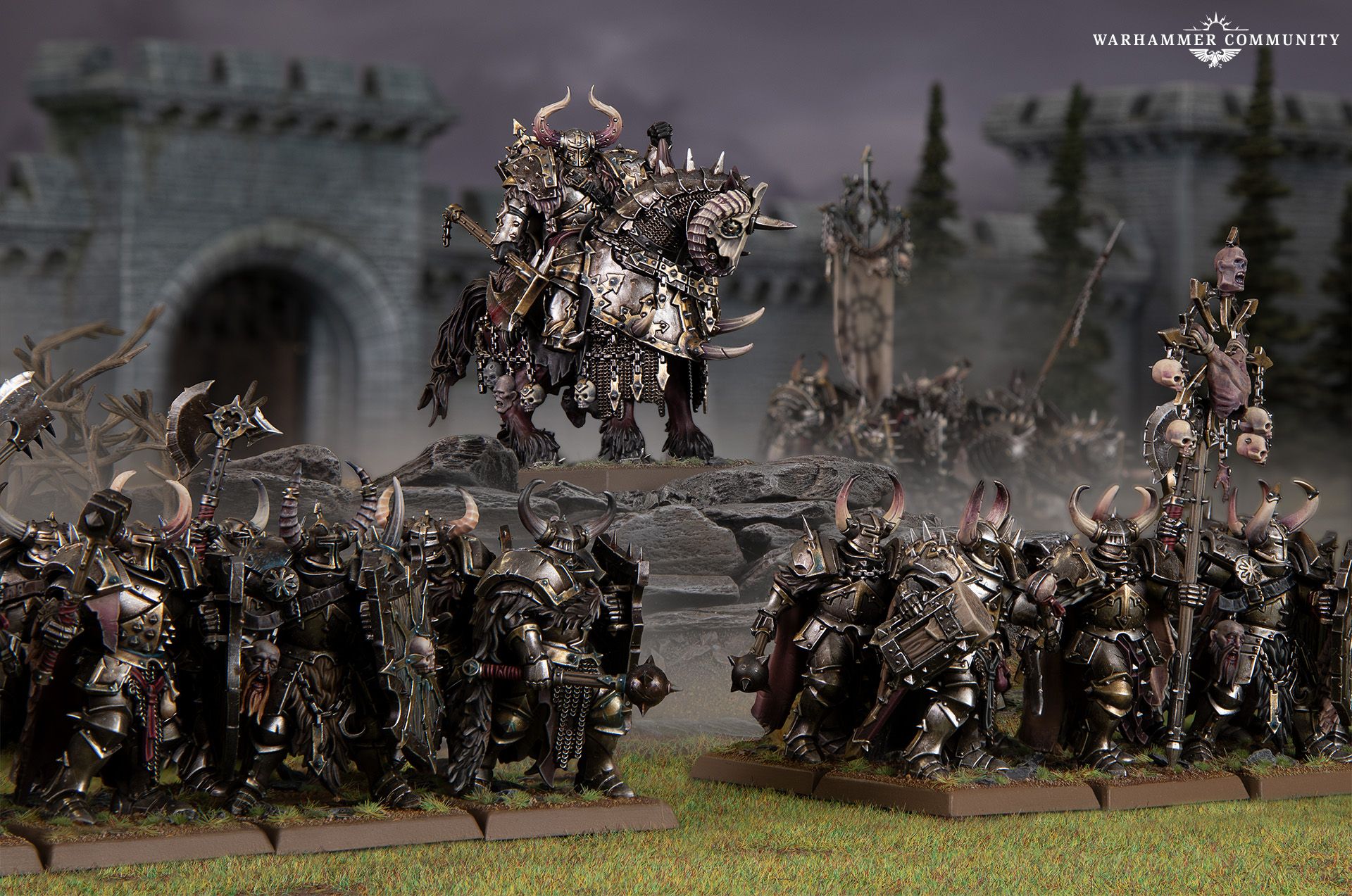 Warhammer The Old World armies in Battle March art