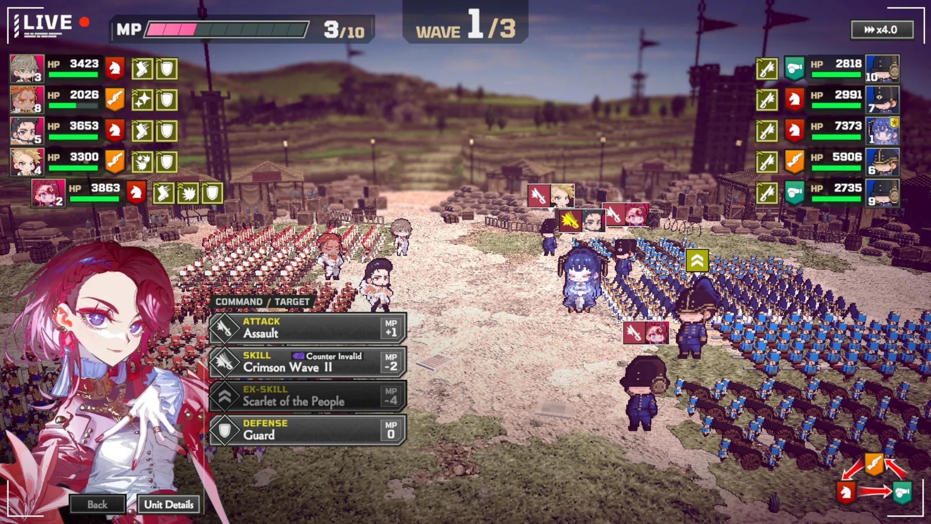 The Great Villainess tactical combat screenshot