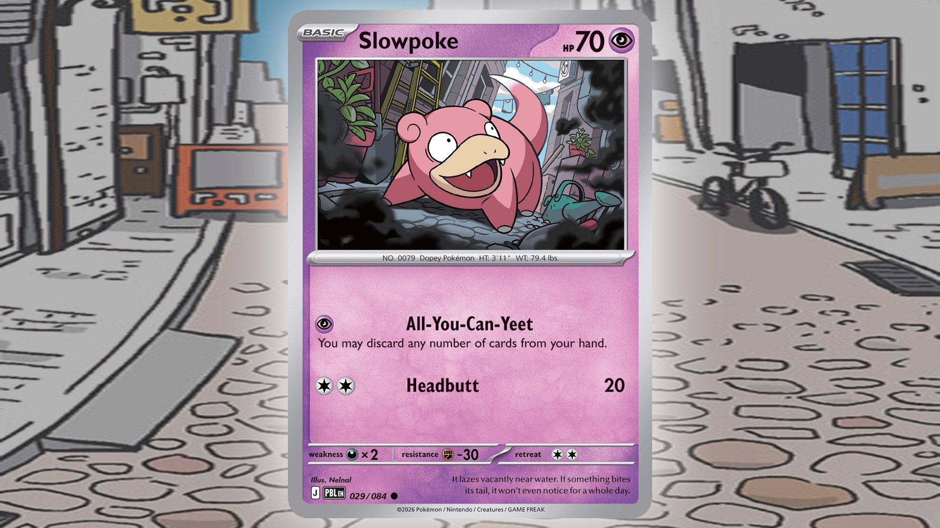 Slowpoke 029/084 with the All-You-Can-Yeet attack