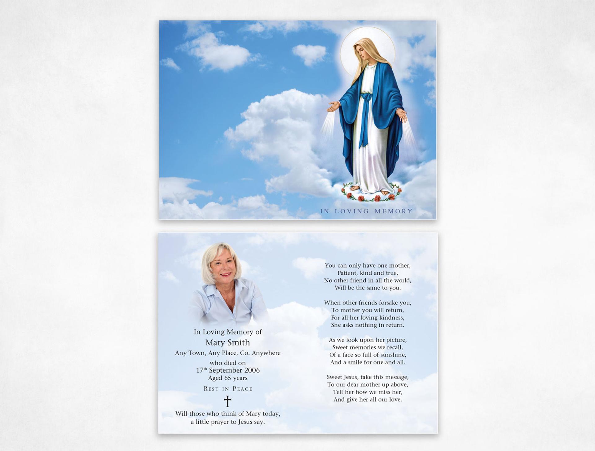 In Loving Memory Funeral Cards