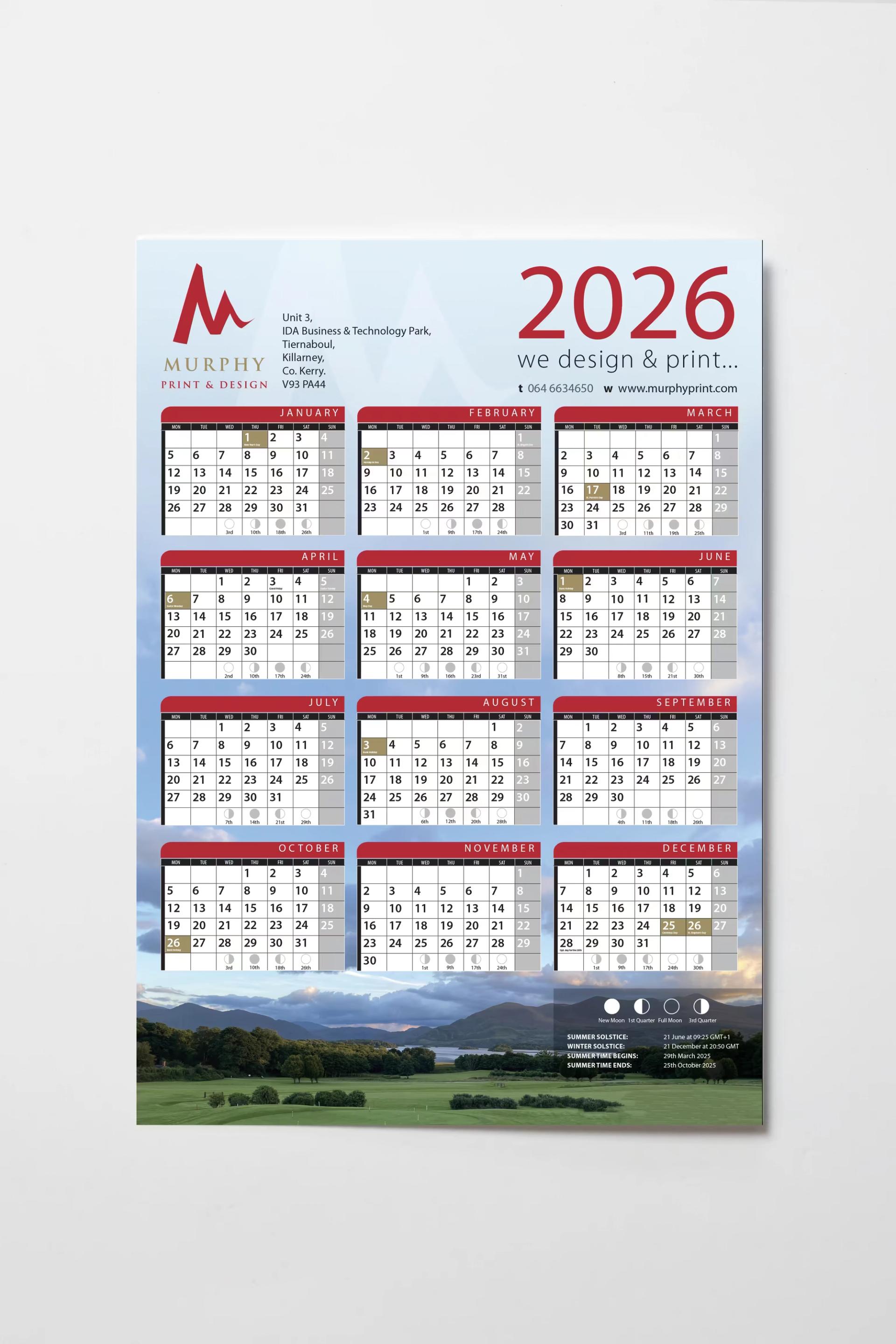 Flat Calendars