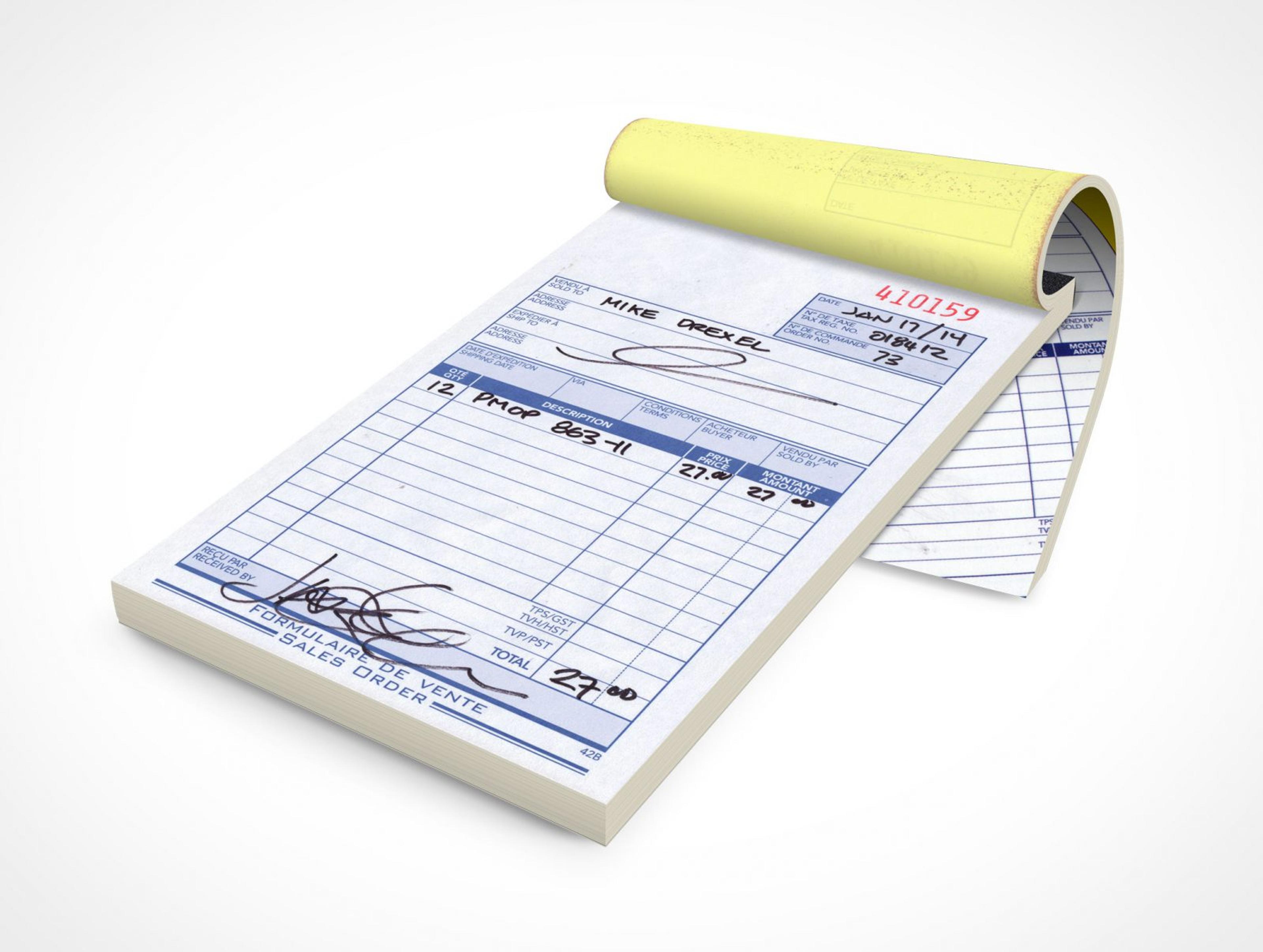 A5 Receipt & Invoice Books