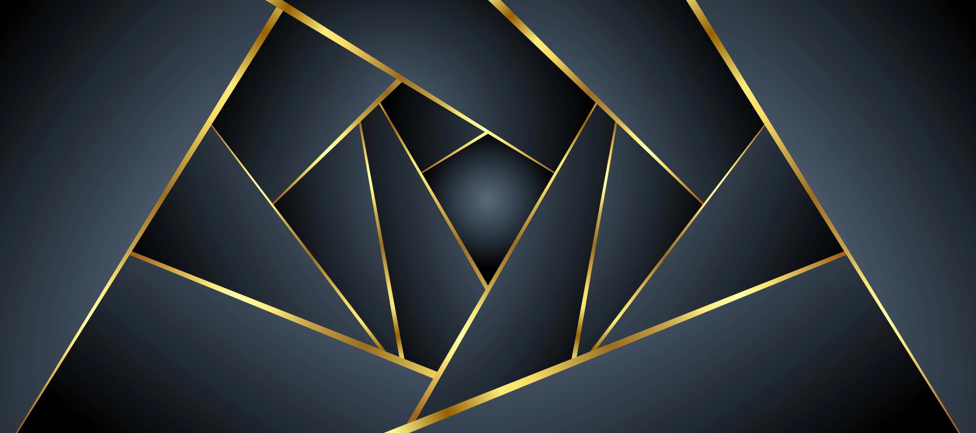 Luxury black overlap layer background