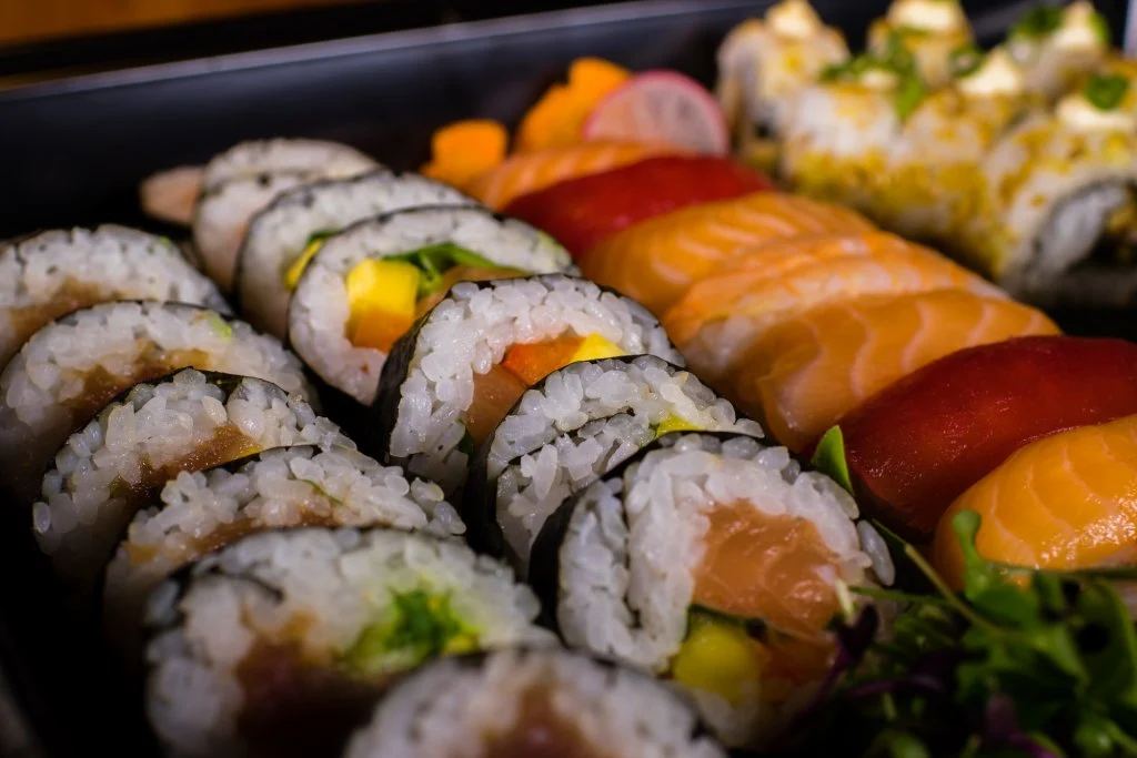 Úrval af sushi