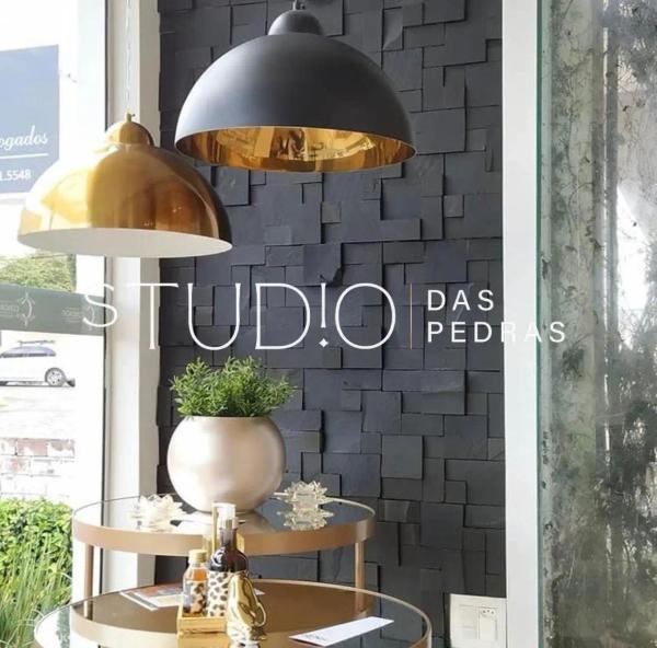 Basalto Preto Mosaico em Placa — foto 2