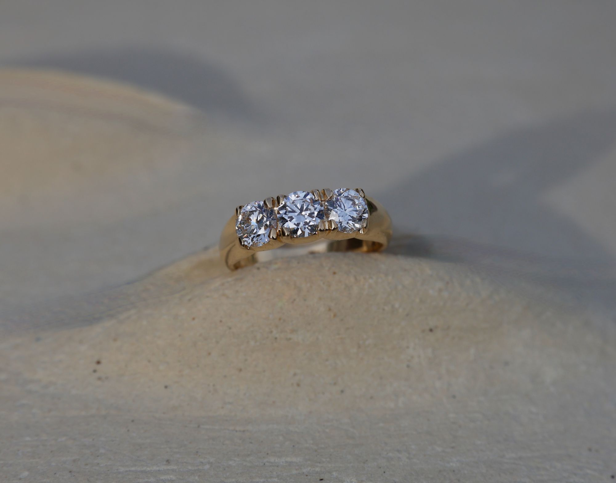 Nangi ring with lab grown diamonds