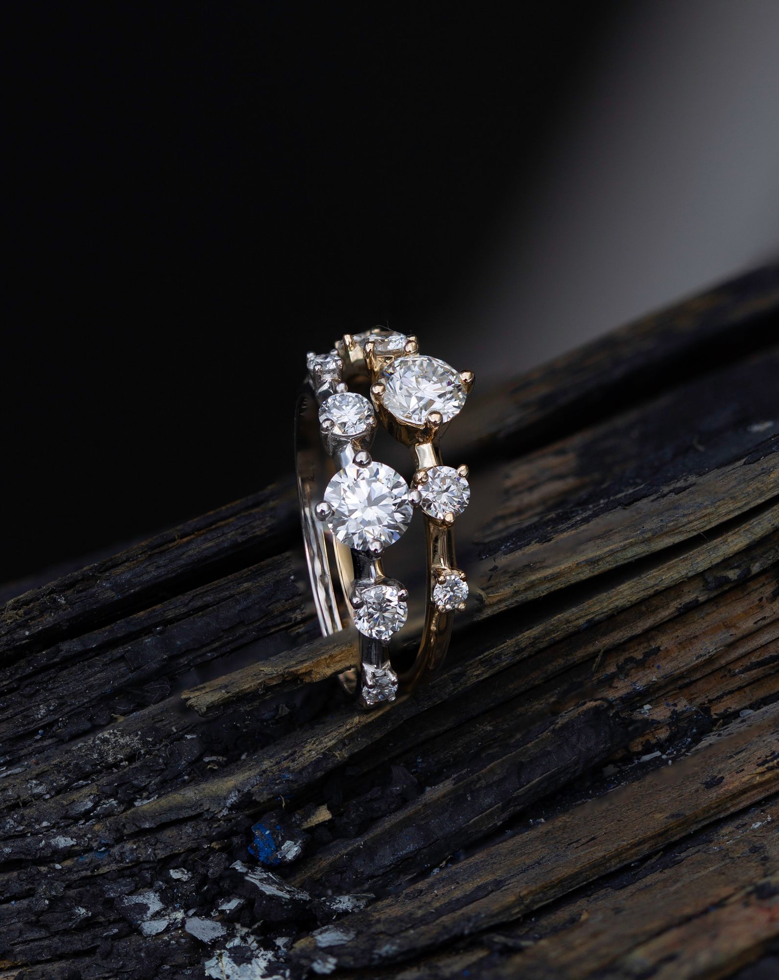 Nangi lab grown diamonds as ear stud