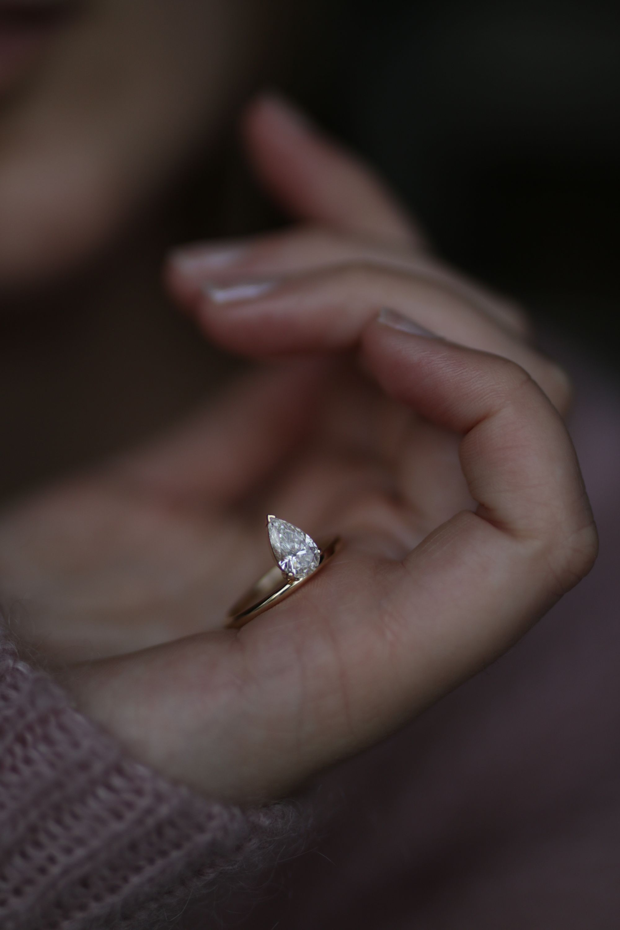 Nangi lab grown diamond ring