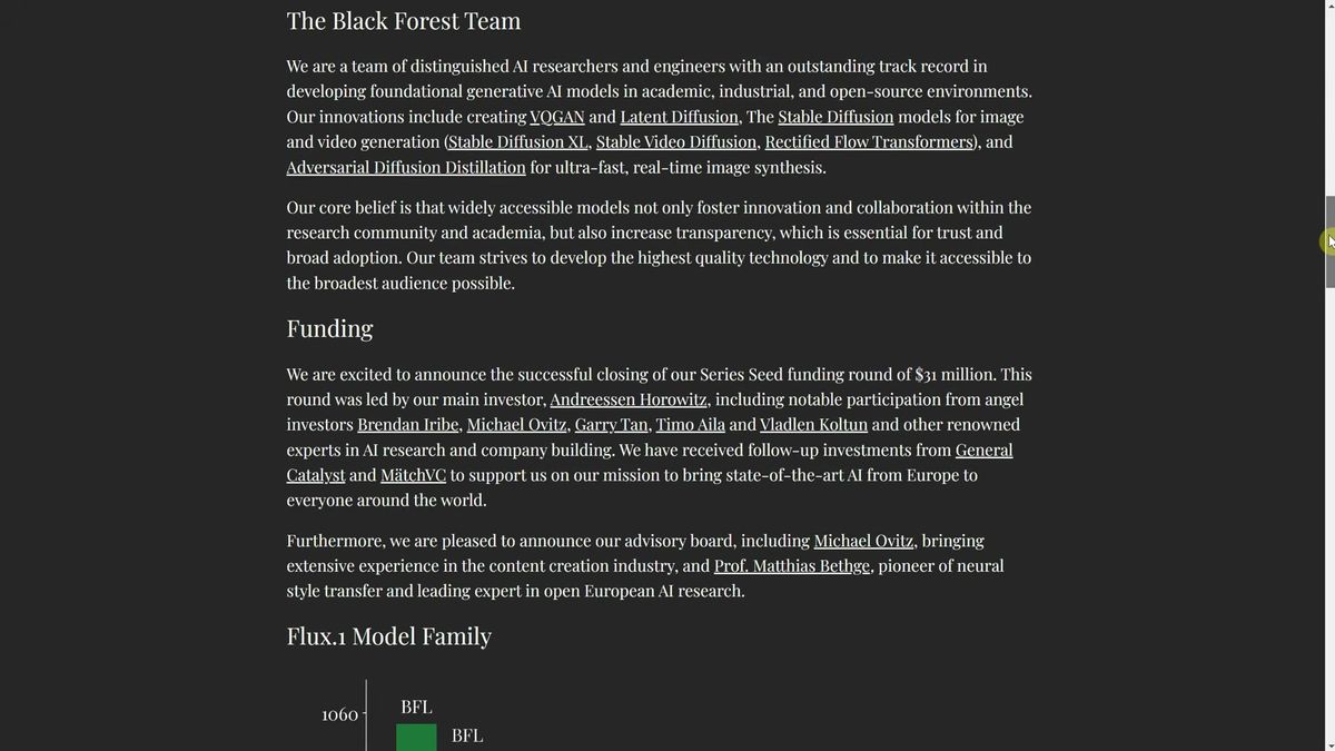 The Black Forest Labs Flux.1 model family overview behind a ComfyUI Flux install
