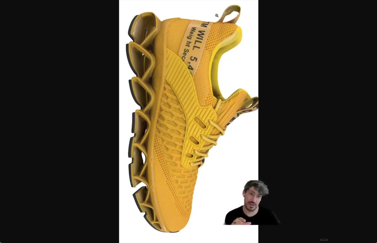 AI product photo generated by Nano Banana that looks correct at first glance